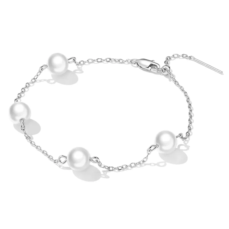 (bild till) Pandora-stil Pärla Armband - BSB090 - View 3