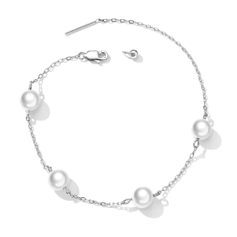 (bild till) Pandora-stil Pärla Armband - BSB090 - View 4
