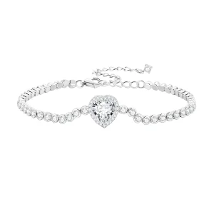 (bild till) Pandora-stil Hjärtatennisarmband - BSB098