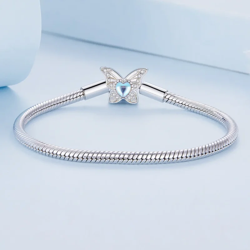 (bild till) Pandora-stil Butterflyarmband - BSB113 - View 2