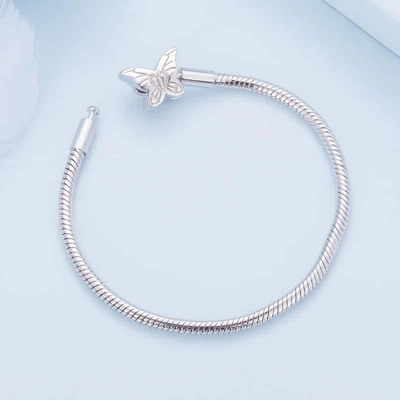(bild till) Pandora-stil Butterflyarmband - BSB113 - View 4