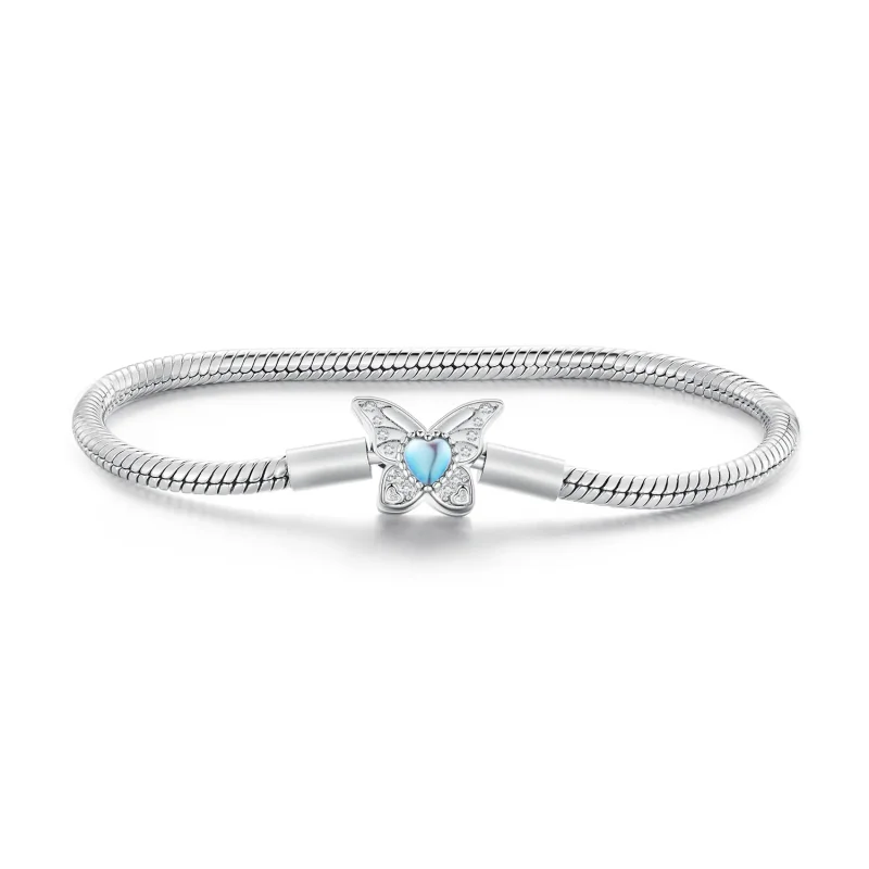 (bild till) Pandora-stil Butterflyarmband - BSB113 - View 8