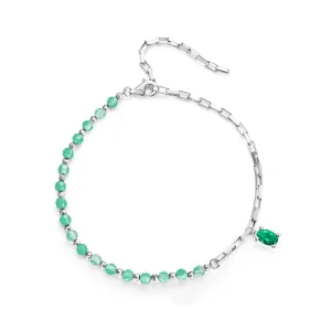 (bild till) Pandora-stil Grönt Armband - BSB128