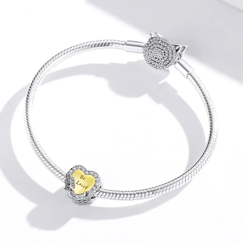 (bild till) Pandora-stil Hjärtacharm - BSC500 - View 3