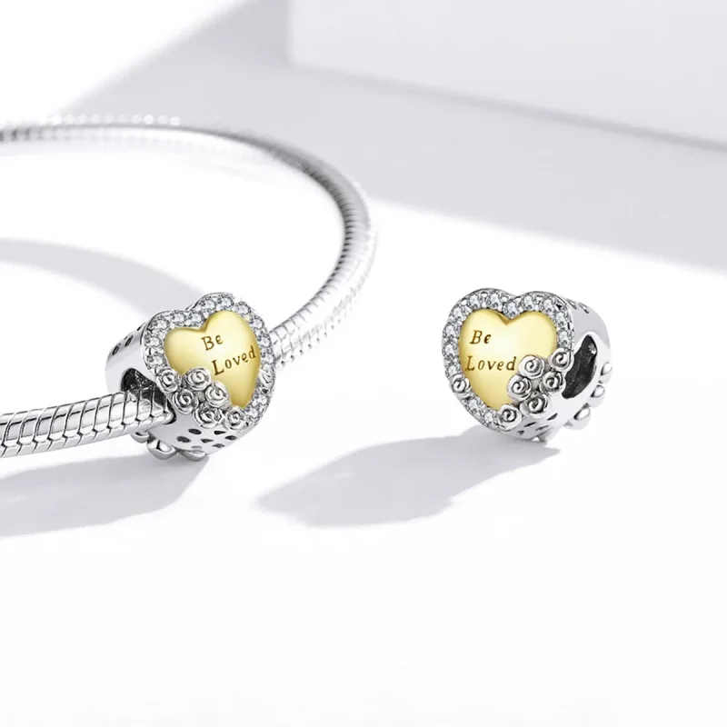(bild till) Pandora-stil Hjärtacharm - BSC500 - View 4
