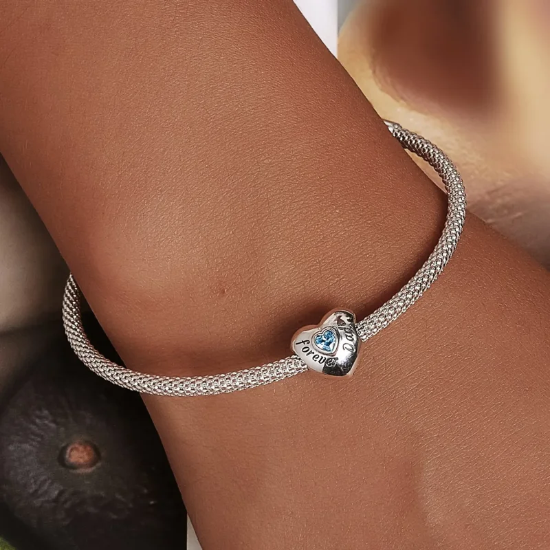 (bild till) Pandora-stil Charm Till minne av pappa - BSC562-BU - View 5
