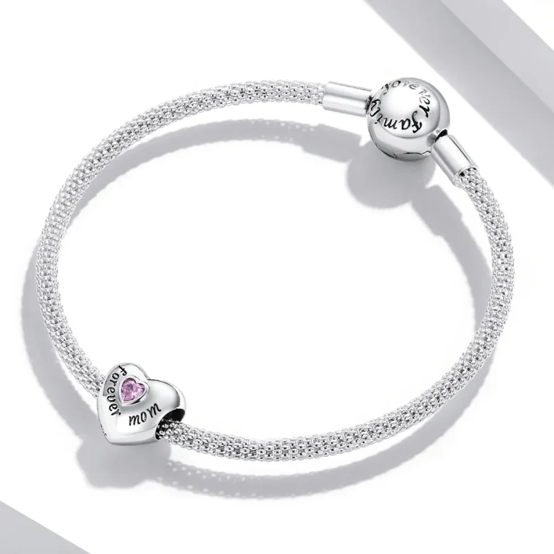 (bild till) Pandora Style Forever Mom Charm - BSC562-PK - View 3