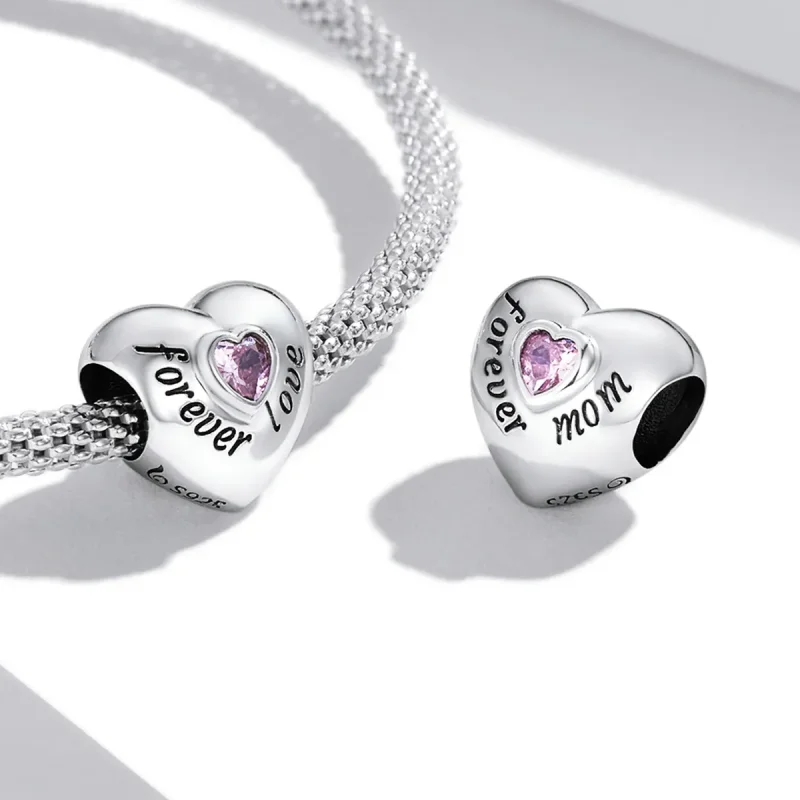 (bild till) Pandora Style Forever Mom Charm - BSC562-PK - View 4