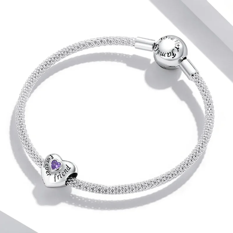 (bild till) Pandora-stil Vänskapscharm Smycke - BSC562-VT - View 3
