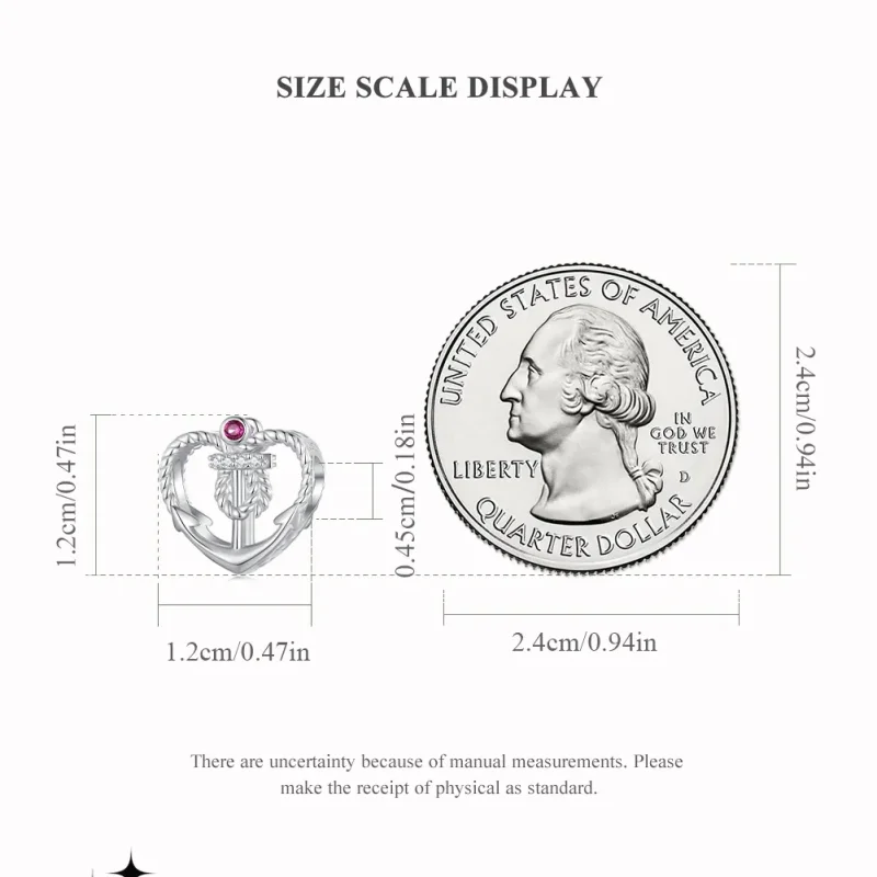 (bild till) Pandora-stil Ankarcharm - BSC773 - View 5