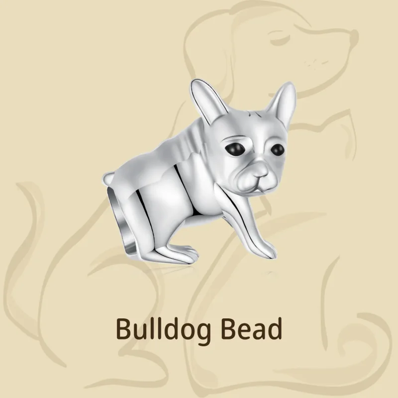 (bild till) Pandora Style Bulldog Charm - BSC796 - View 4