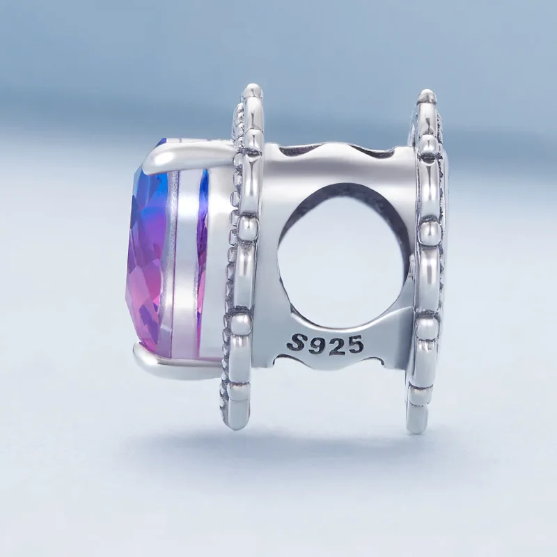 (bild till) Pandora Style Forever min kärlek Gradient Färg Hjärtacharm - BSC830 - View 3