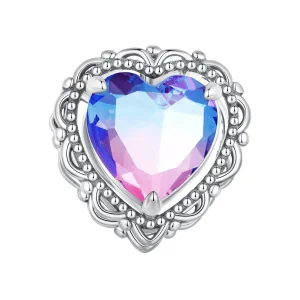 (bild till) Pandora Style Forever min kärlek Gradient Färg Hjärtacharm - BSC830
