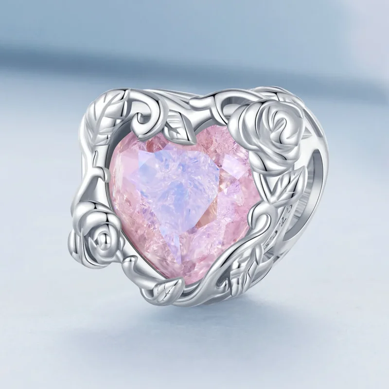 (bild till) Pandora-stil Kärlekshjärtascharm - BSC836 - View 2