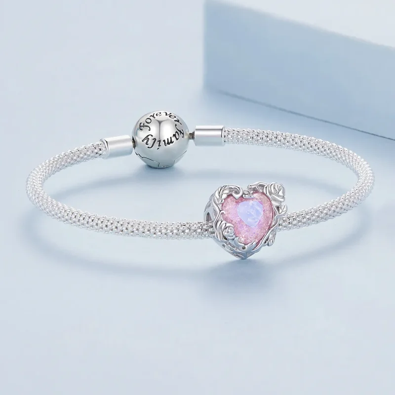 (bild till) Pandora-stil Kärlekshjärtascharm - BSC836 - View 5