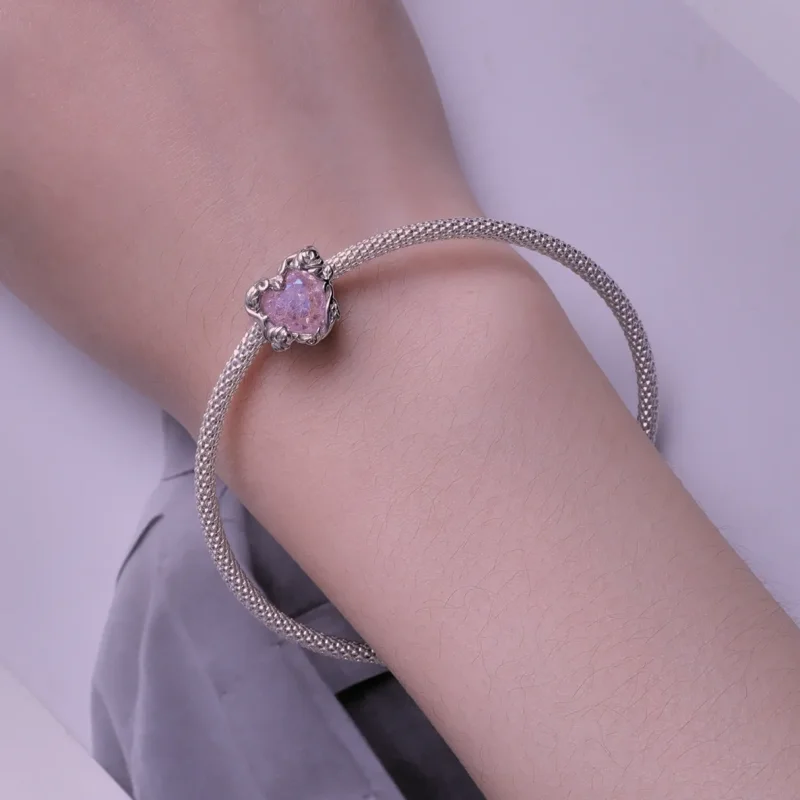 (bild till) Pandora-stil Kärlekshjärtascharm - BSC836 - View 6