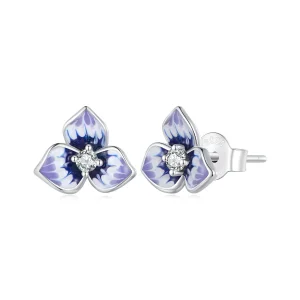 (bild till) Pandora-stil Pansy-örhängen - BSE860