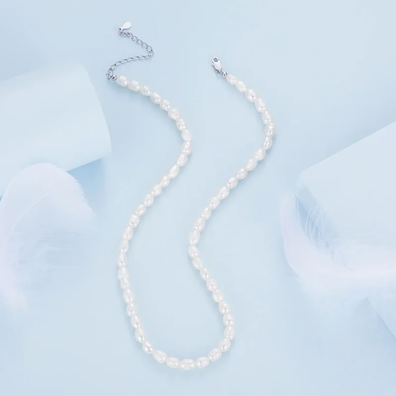 (bild till) Pandora-stil Pärlhalsband - BSN272 - View 4