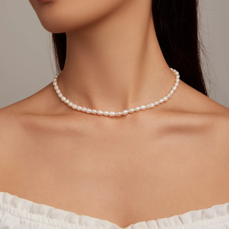 (bild till) Pandora-stil Pärlhalsband - BSN272 - View 6