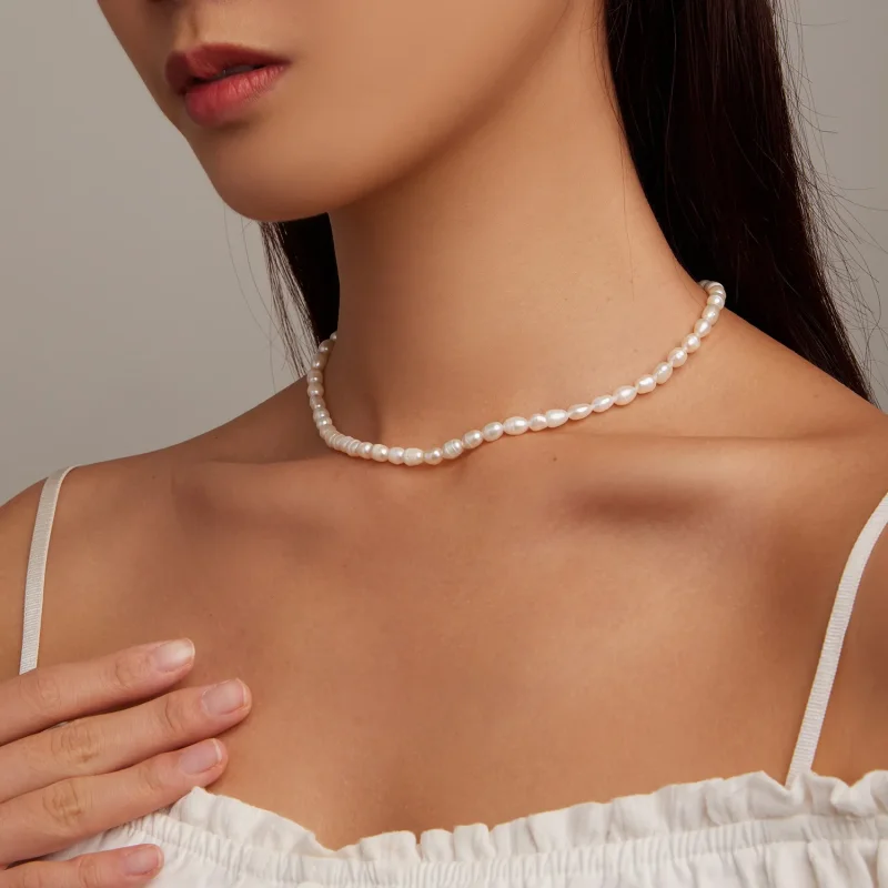(bild till) Pandora-stil Pärlhalsband - BSN272 - View 7