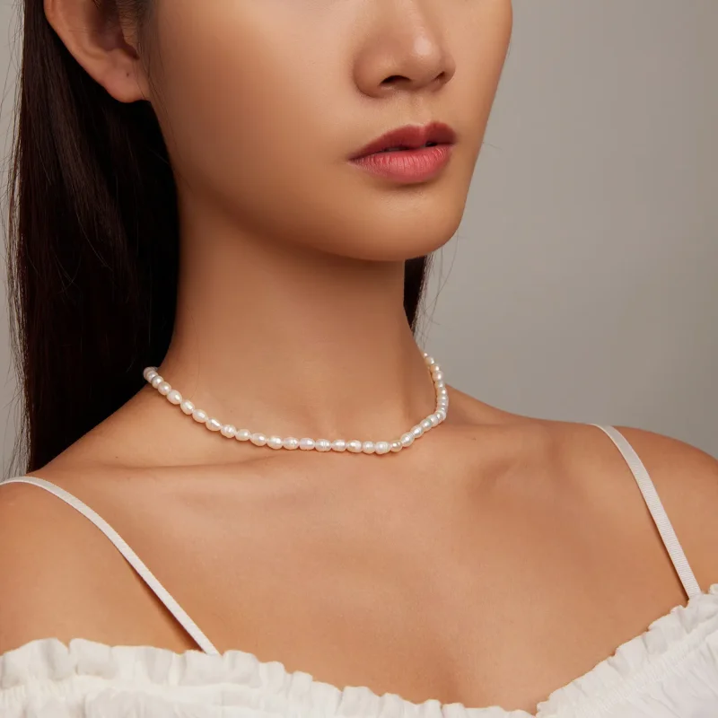 (bild till) Pandora-stil Pärlhalsband - BSN272 - View 8