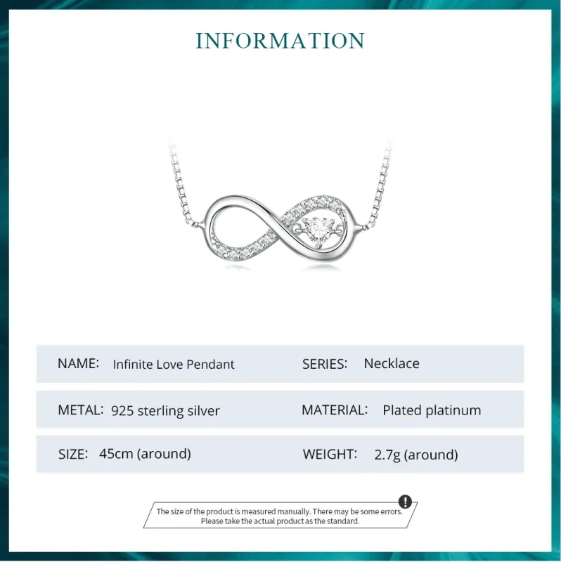 (bild till) Pandora Style Infinity-halsband - BSN276 - View 7