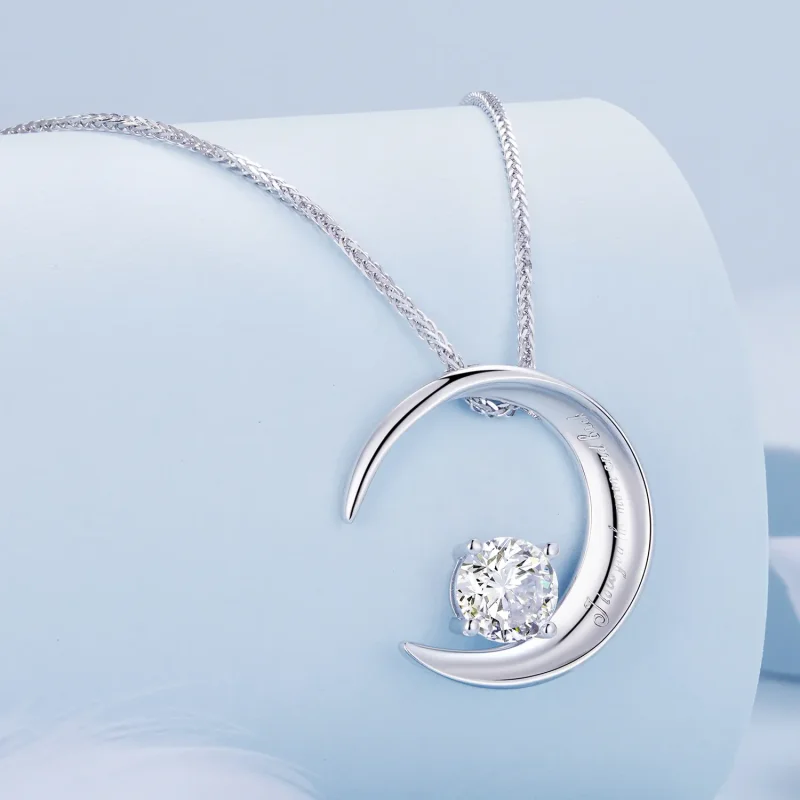 (bild till) Pandora-stil Månahalsband - BSN311 - View 2