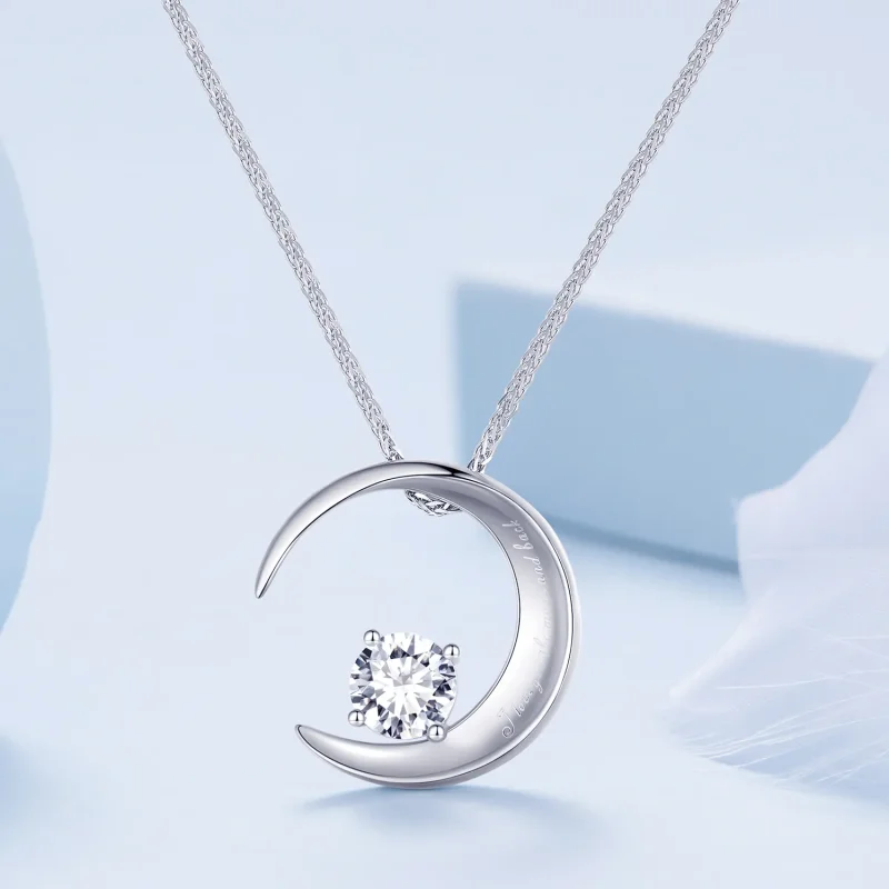 (bild till) Pandora-stil Månahalsband - BSN311 - View 4