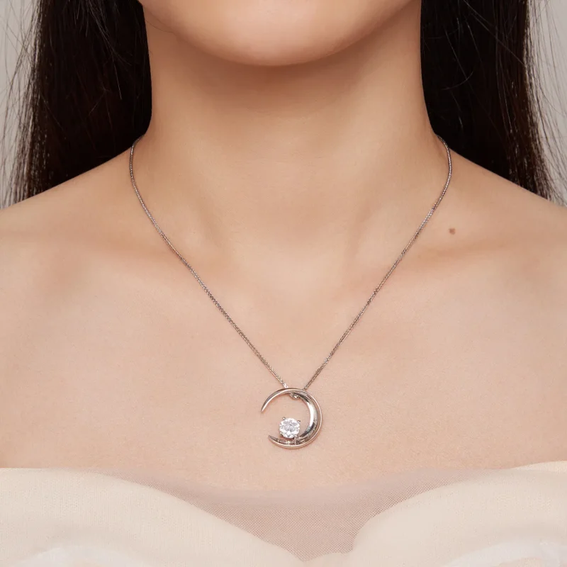 (bild till) Pandora-stil Månahalsband - BSN311 - View 7