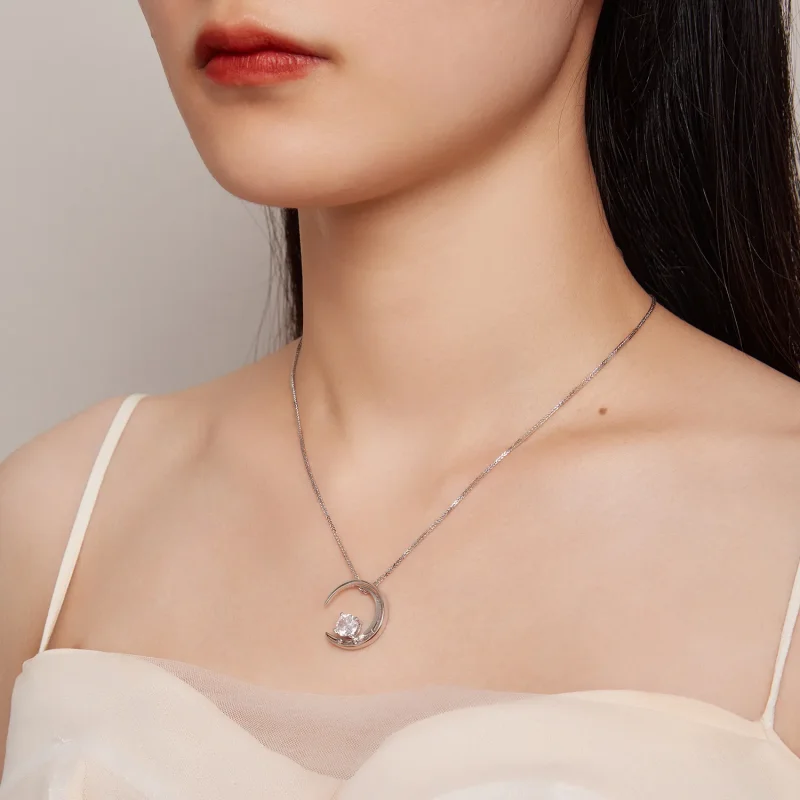 (bild till) Pandora-stil Månahalsband - BSN311 - View 8