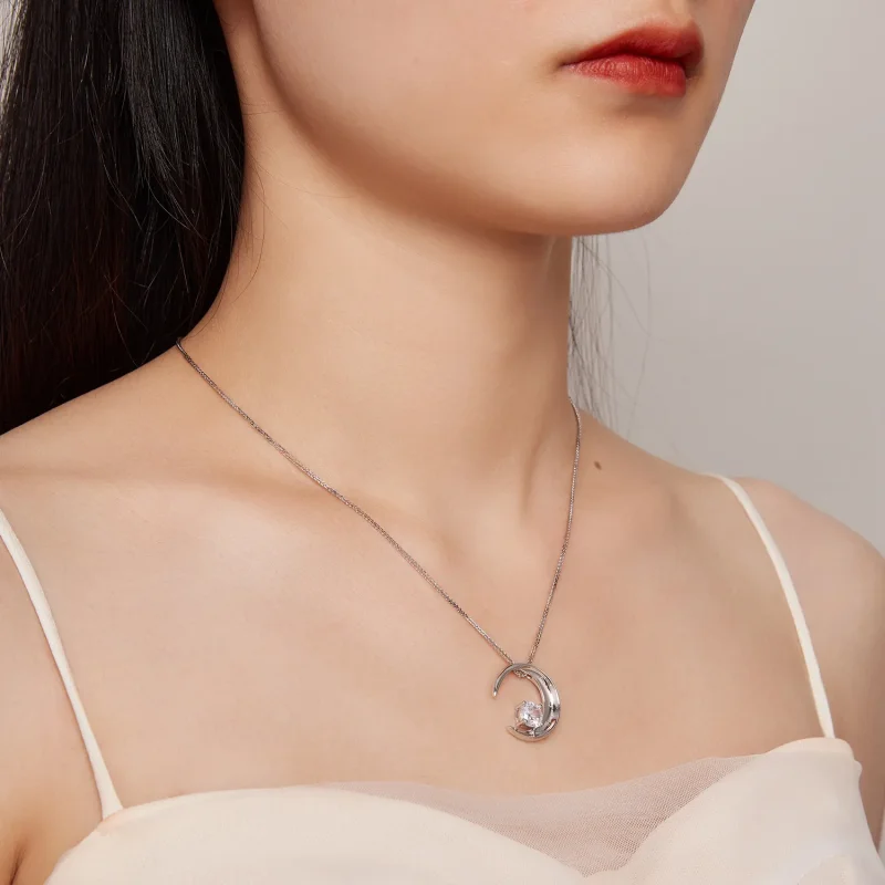 (bild till) Pandora-stil Månahalsband - BSN311 - View 9
