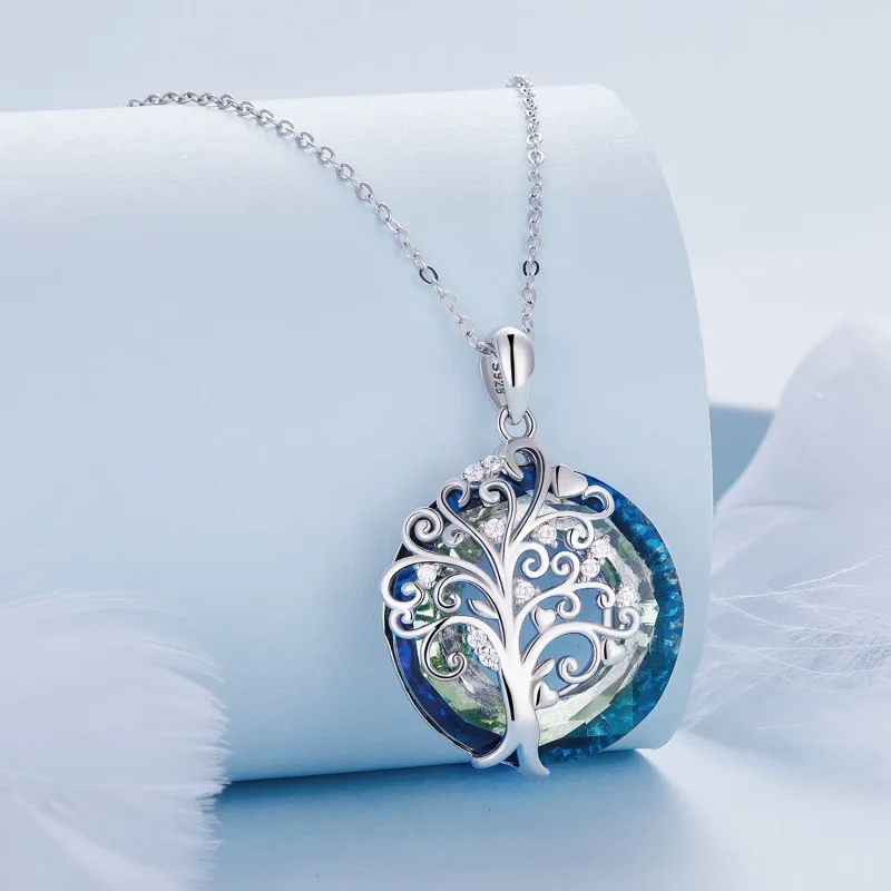 (bild till) Pandora Style Family Circle Halsband - BSN315 - View 2
