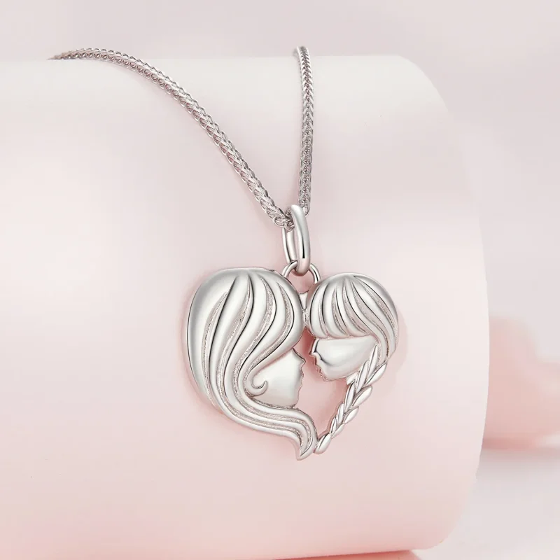 (bild till) Pandora-stil Mor Dotter Halsband - BSN324 - View 2