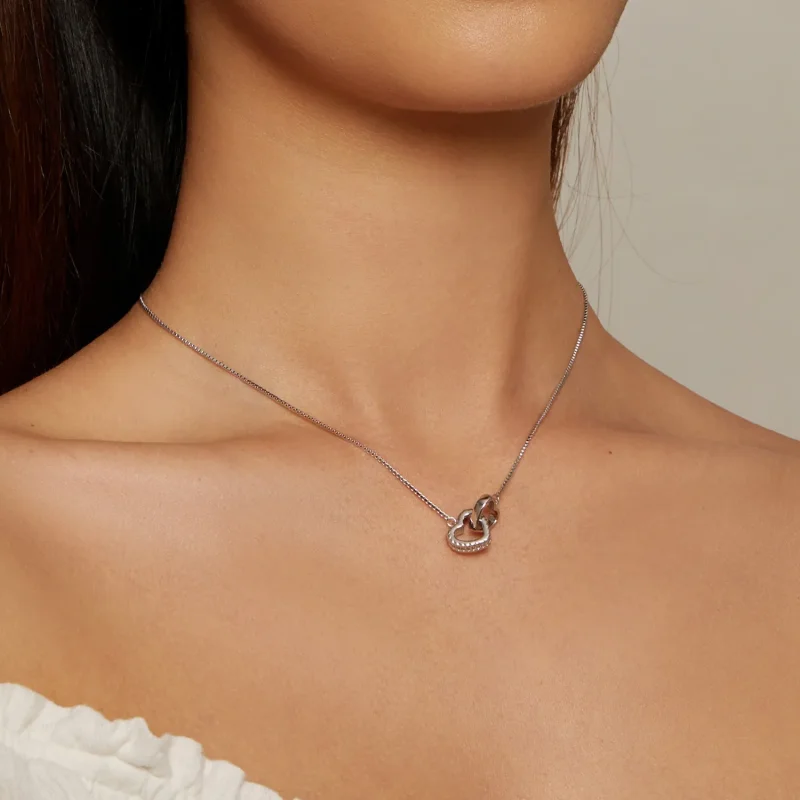 (bild till) Pandora Style Entwined Halsband - BSN339 - View 5