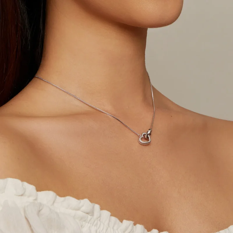 (bild till) Pandora Style Entwined Halsband - BSN339 - View 6