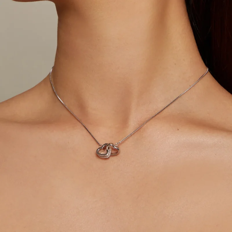 (bild till) Pandora Style Entwined Halsband - BSN339 - View 7