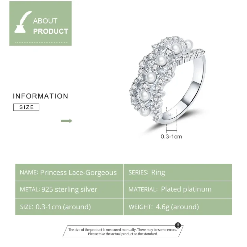 (bild till) Pandora Style Princess Ring - BSR187 - View 3
