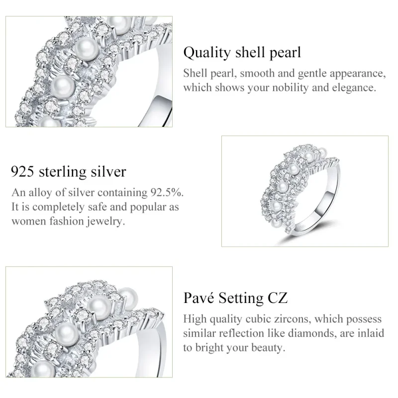(bild till) Pandora Style Princess Ring - BSR187 - View 4