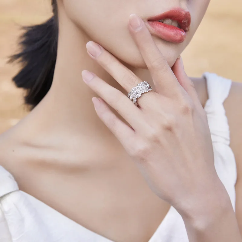 (bild till) Pandora Style Princess Ring - BSR187 - View 6