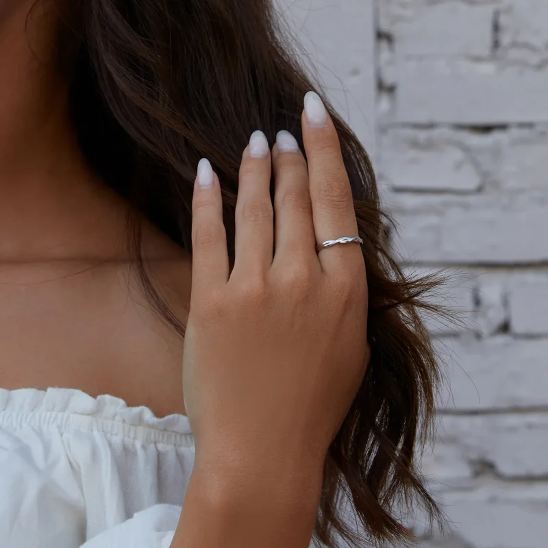 (bild till) Pandora-stil Stackable Ringar - BSR248 - View 2