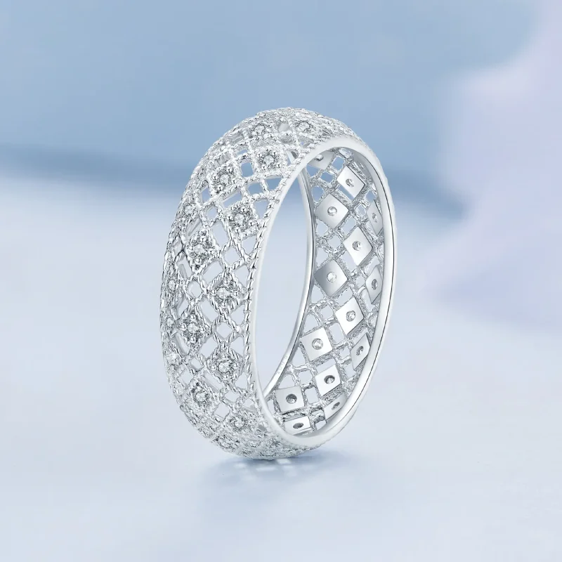 (bild till) Pandora Style Anniversary Band Ring - BSR333 - View 2