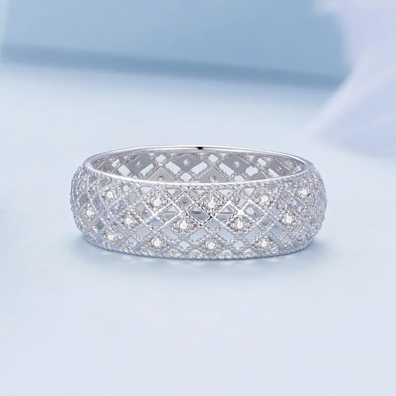 (bild till) Pandora Style Anniversary Band Ring - BSR333 - View 3