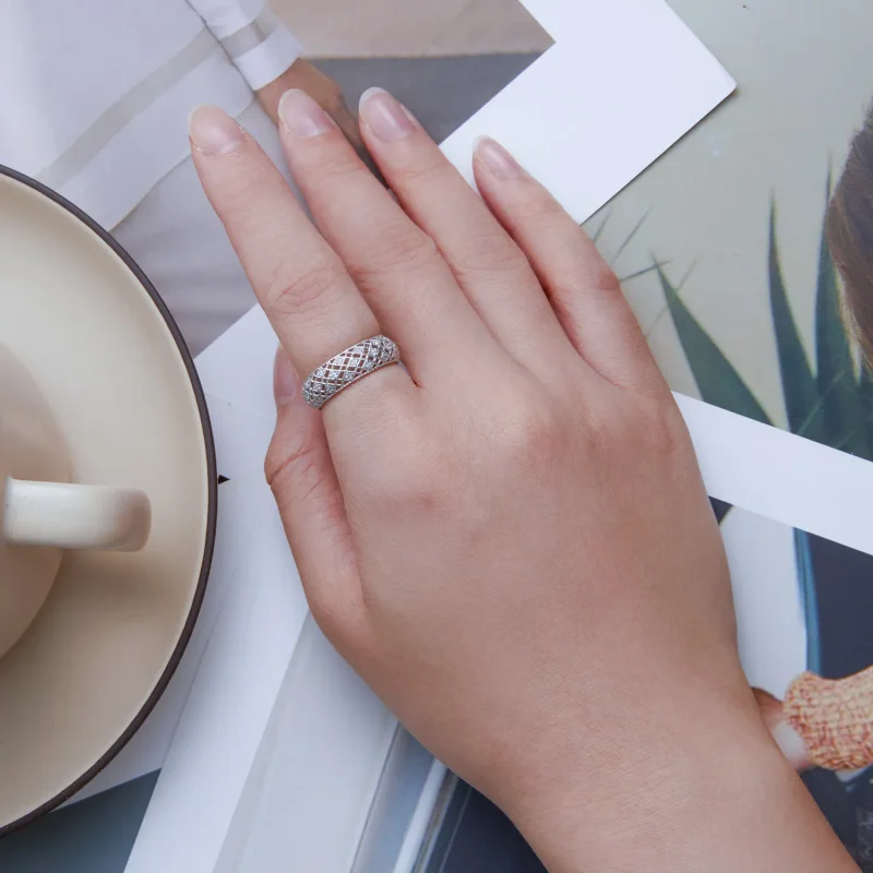 (bild till) Pandora Style Anniversary Band Ring - BSR333 - View 5
