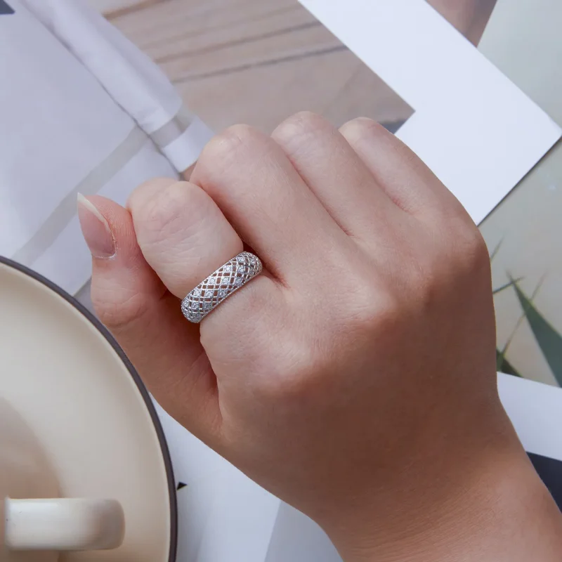 (bild till) Pandora Style Anniversary Band Ring - BSR333 - View 6