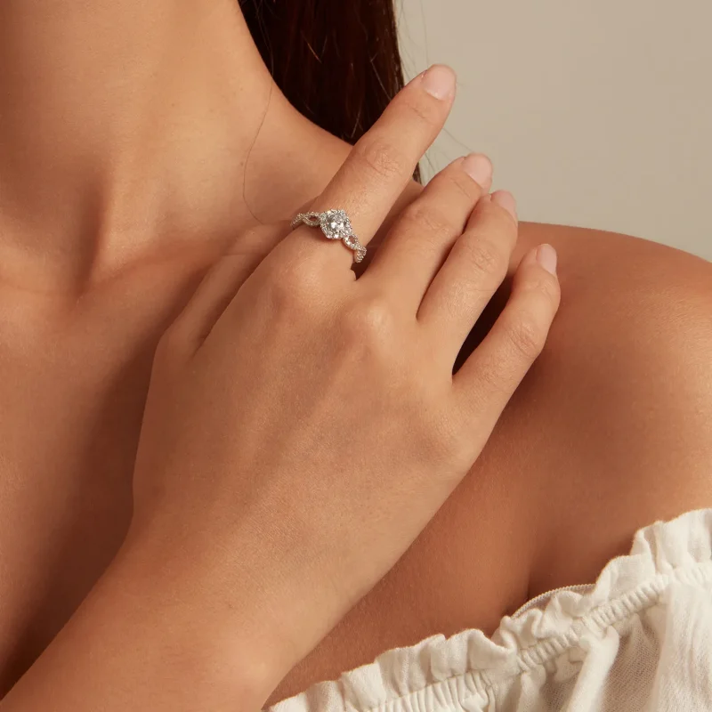(bild till) Pandora Style Classic Elegance Ring Clear Cz - BSR352 - View 5