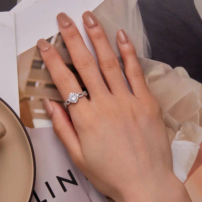 (bild till) Pandora Style Classic Elegance Ring Clear Cz - BSR352 - View 6