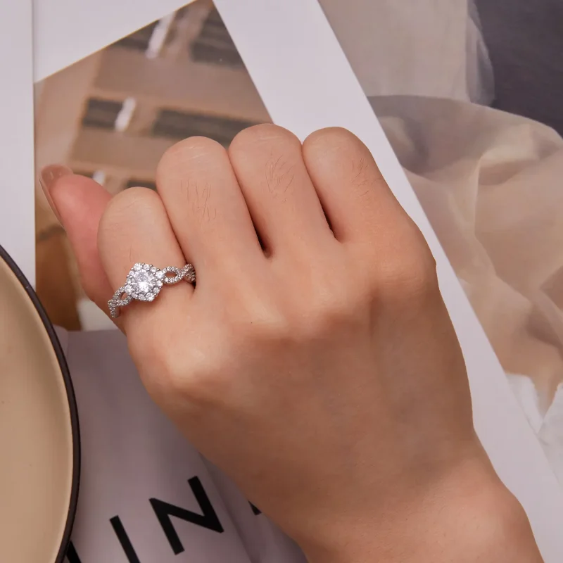 (bild till) Pandora Style Classic Elegance Ring Clear Cz - BSR352 - View 7