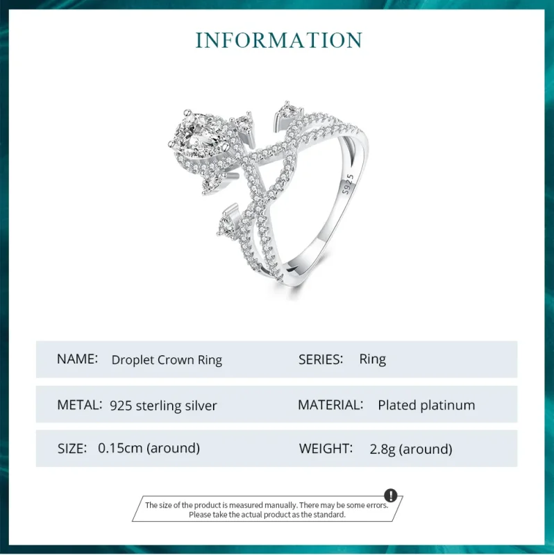(bild till) Pandora Style Tiara Ring - BSR368 - View 6
