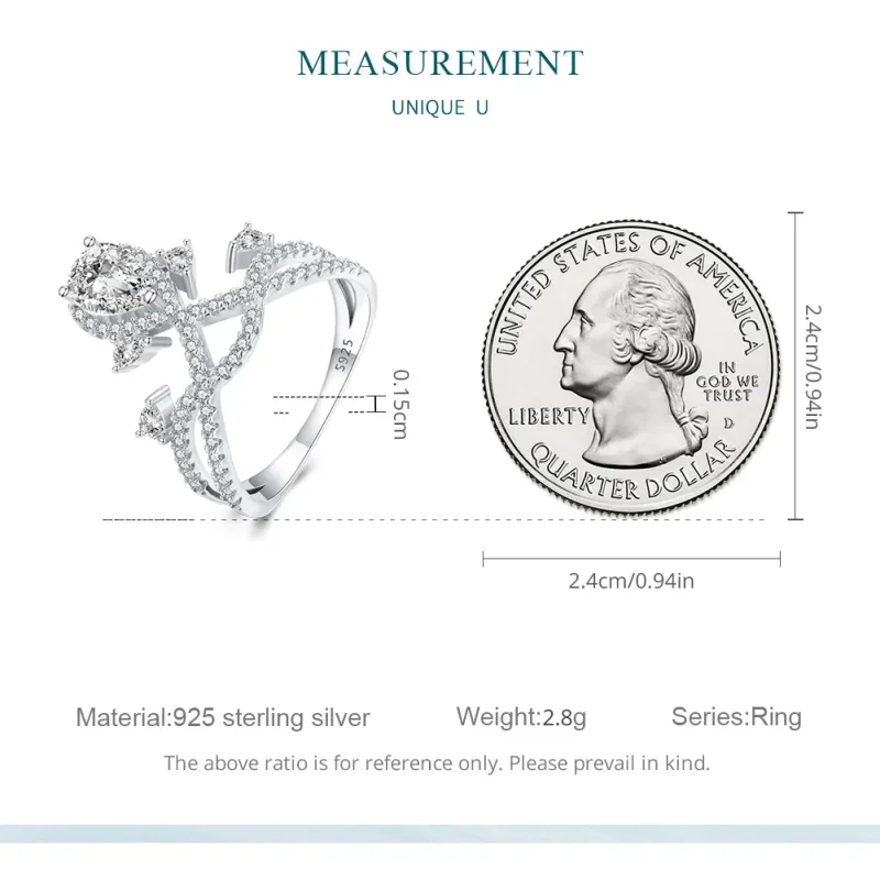 (bild till) Pandora Style Tiara Ring - BSR368 - View 7