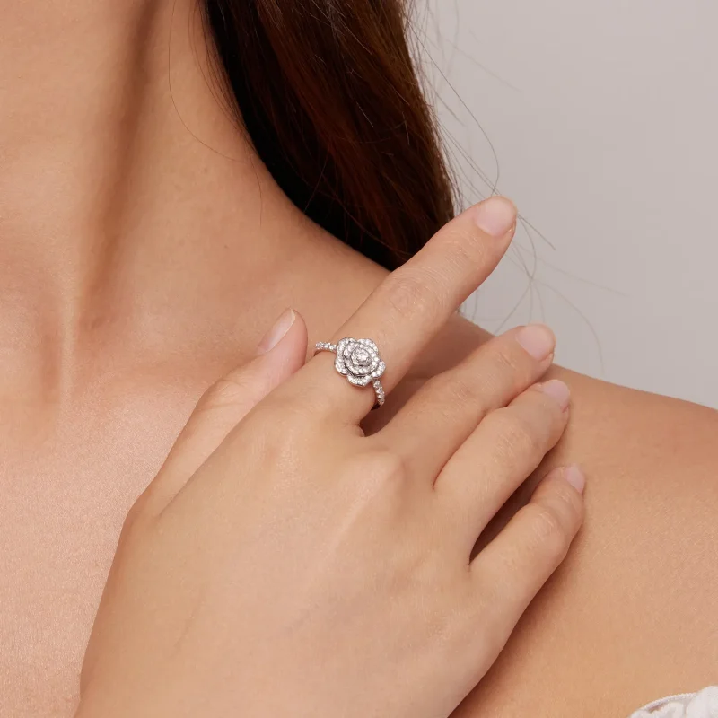 (bild till) Pandora Style Rose Ring - BSR449 - View 4